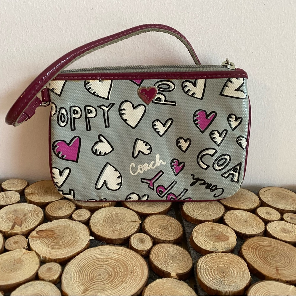 Coach poppy wristlet